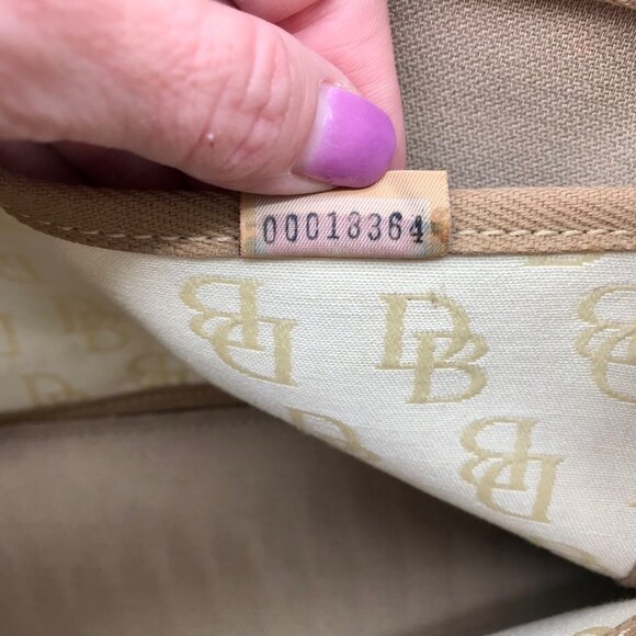 Dooney & Bourke Yellow Canvas Logo Tassel Duffle Bag - Picture 10 of 11